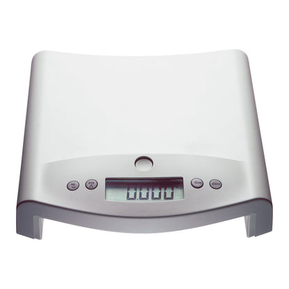 seca 354 Digital Baby Scale with a curved surface, digital display, and control buttons, designed for measuring infant weight.