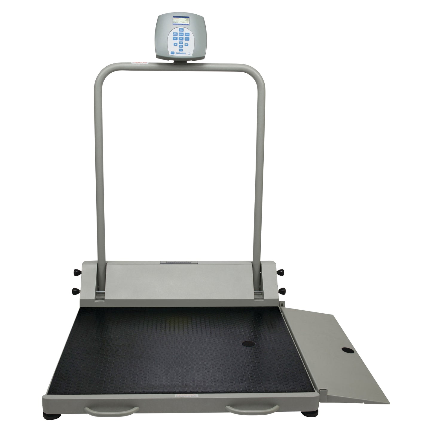 Health o meter Digital Wheelchair Ramp Scale with Everlock, featuring a digital display and a textured platform with a side ramp.