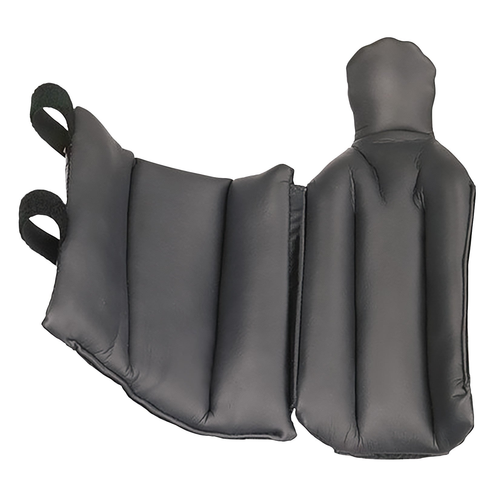 A Replacement Pad for Allen Lateral and Prone Arm Support, featuring a padded, contoured black surface with straps.