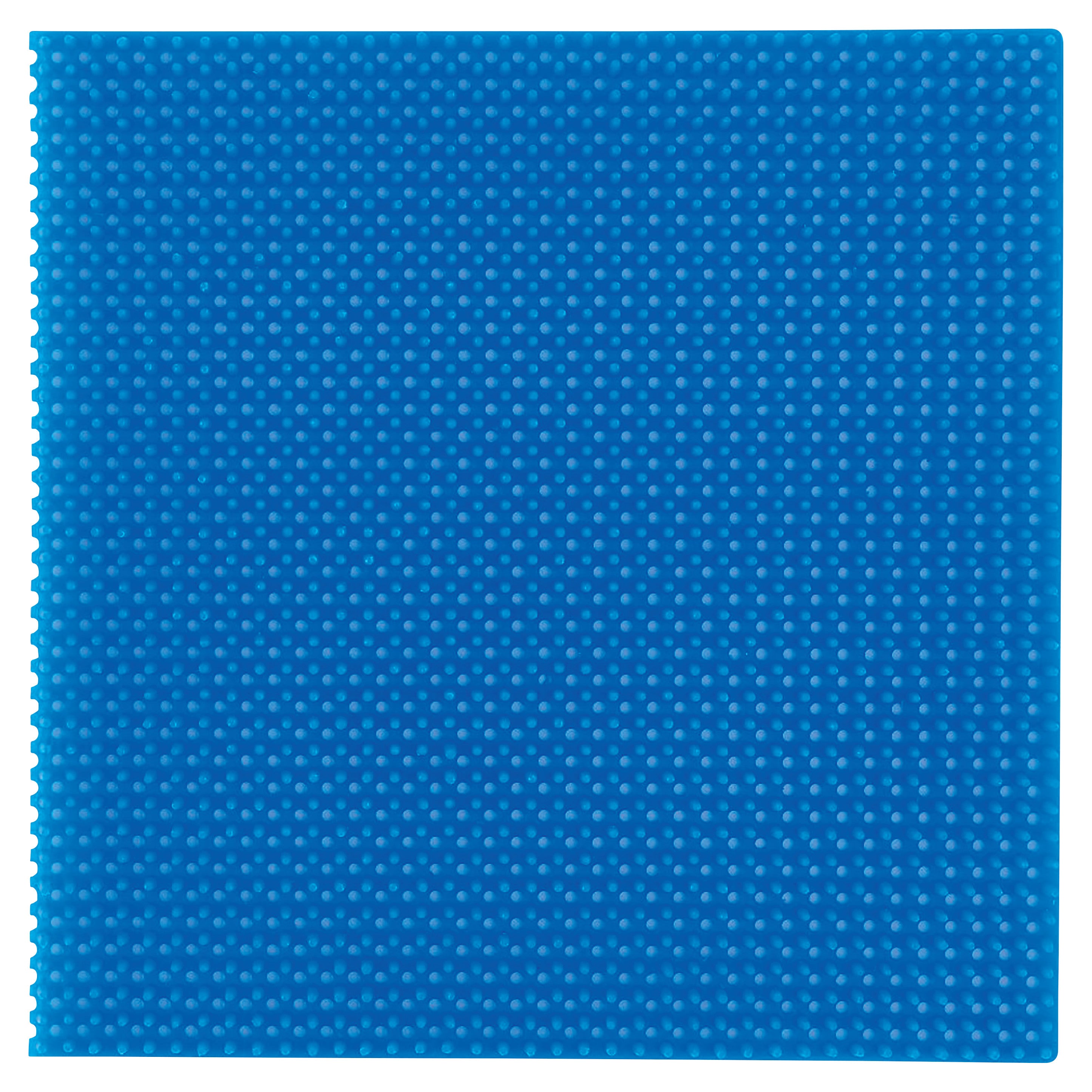 The image features a Silicone Mat for SteriSet Containers in blue, with a textured surface covered in small, evenly spaced dots.