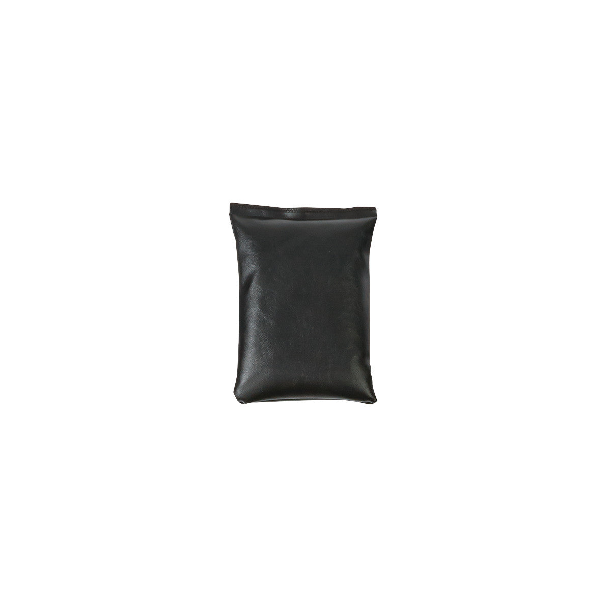 A black AliMed AliSand Lightweight Sandbag with a rectangular shape.