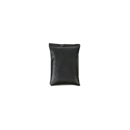 A black AliMed AliSand Lightweight Sandbag with a rectangular shape.