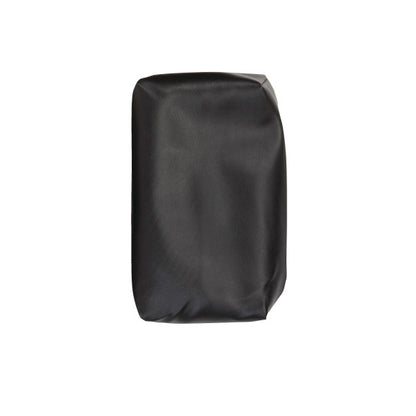 A black AliMed Box-Style Standard Sandbag with a rectangular shape and smooth surface is depicted against a white background.