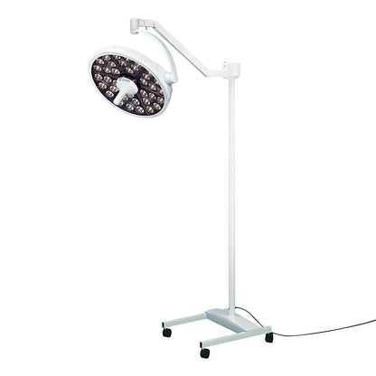 The Bovie MI 1000 Major Surgery Light features a large, round LED surgical lamp on an adjustable stand with wheels.