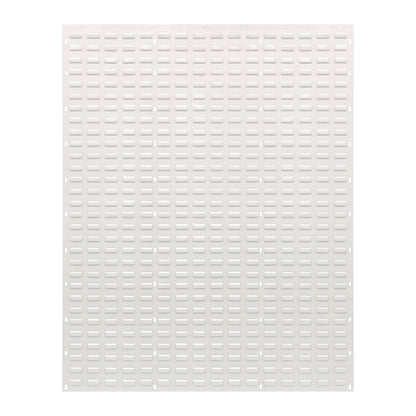 Quantum Solid Louvered Panel with a grid of rectangular slots and small side holes, designed for organizing or mounting accessories.