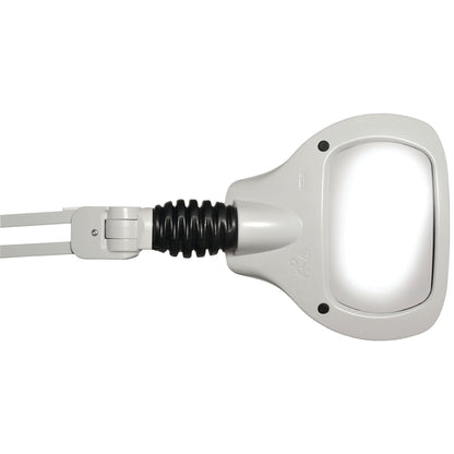 Burton Wave LED Magnifier Light with a white frame, flexible black joint, and large rectangular lens for magnification.