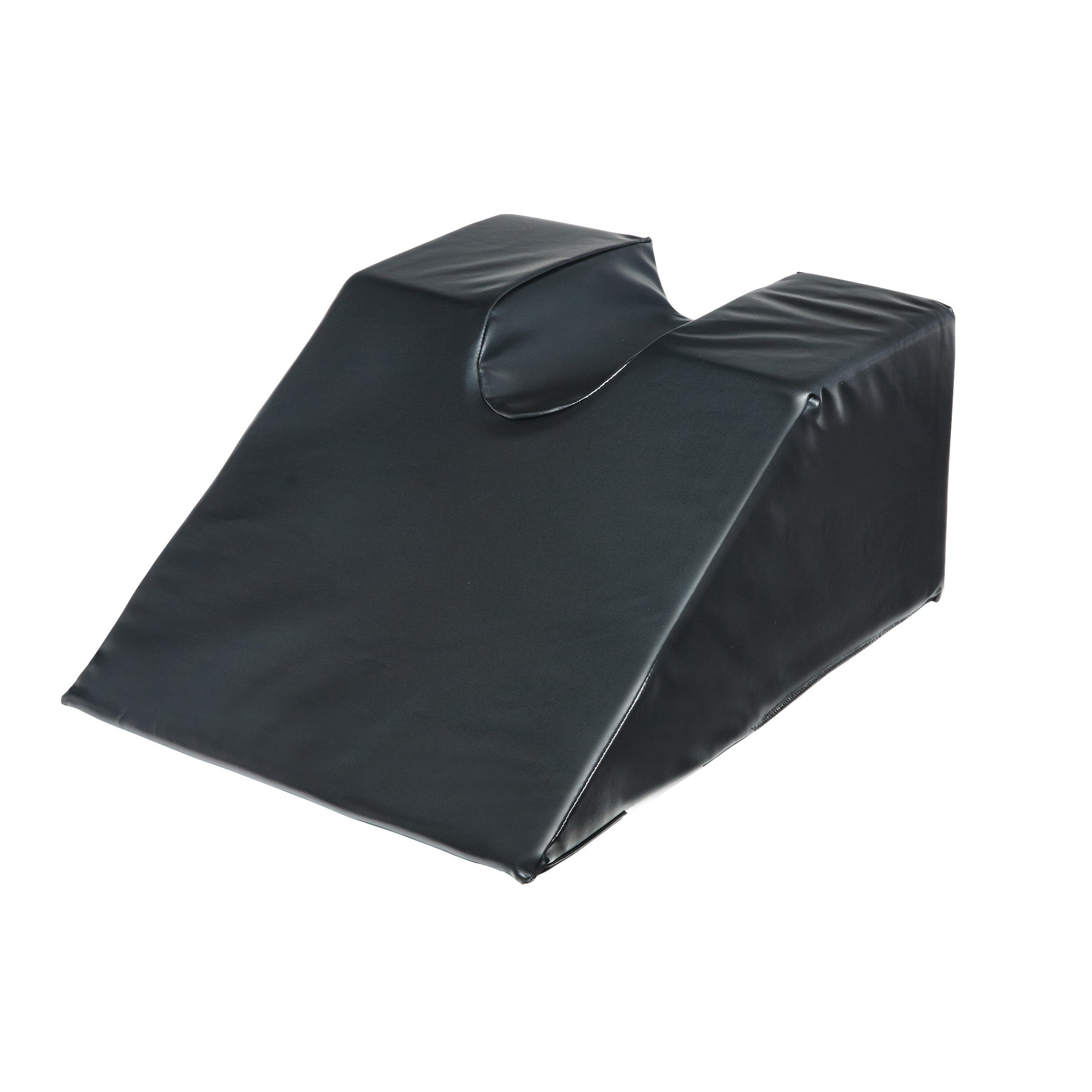 AliMed Foot/Hand Prepper, a black, angled foam support with a notch on top, designed for raising limbs during medical procedures.