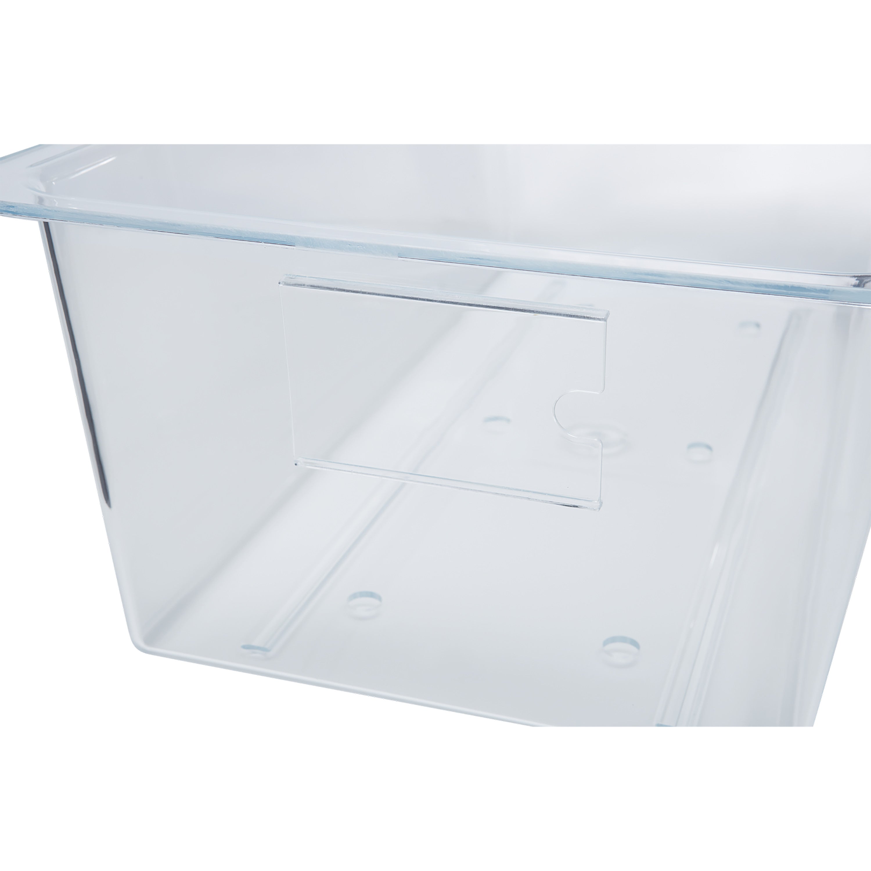 The image features a clear Blickman Bassinet Basket, highlighting its transparent sides and design suitable for holding items.