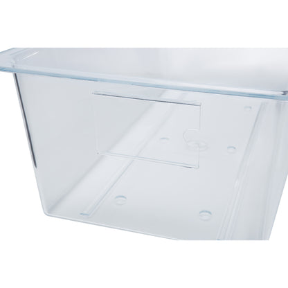 The image features a clear Blickman Bassinet Basket, highlighting its transparent sides and design suitable for holding items.
