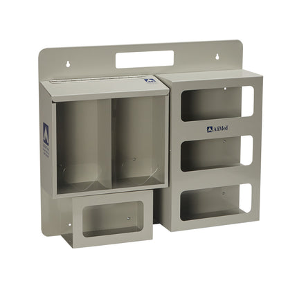 AliMed Bulk PPE Organizer with multiple compartments for storing personal protective equipment, featuring a neutral gray design.
