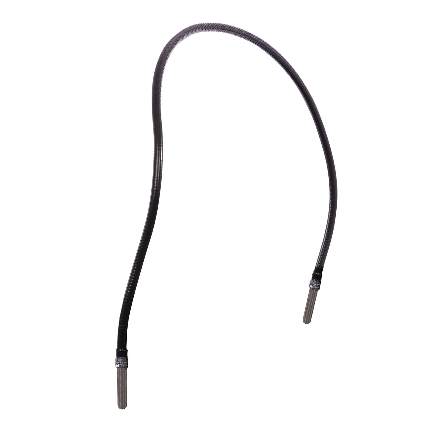 The KYRA Flexible Anesthesia Screen is a curved, adjustable black screen with silver ends, designed for use in medical settings.