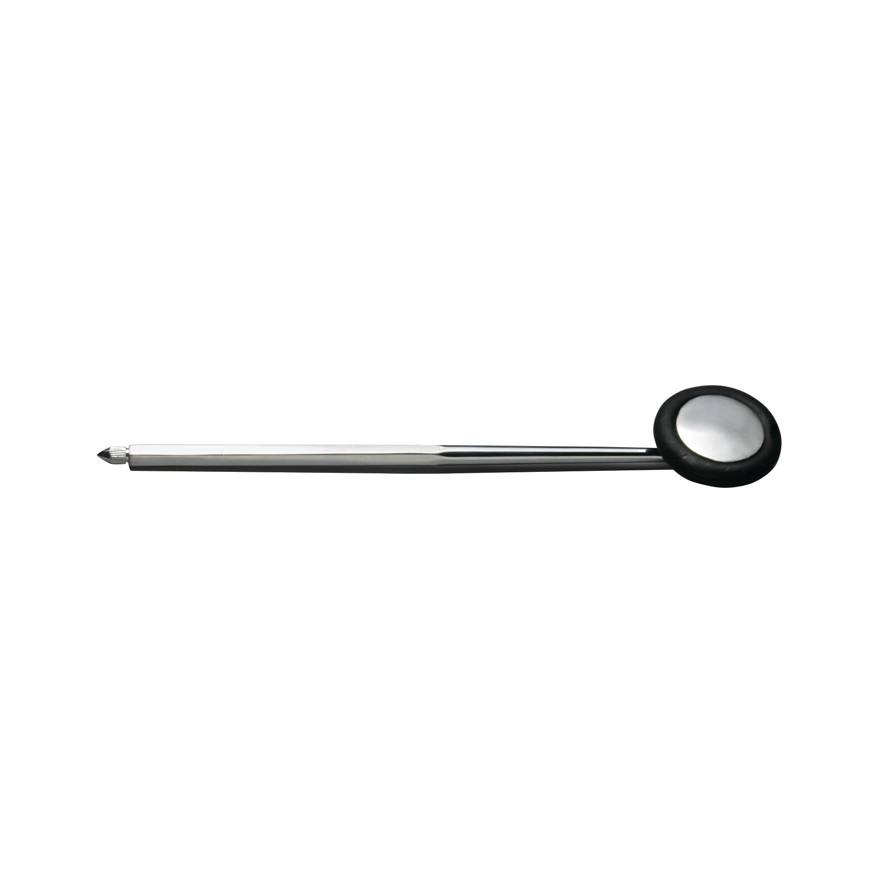 Babinsky Percussion Hammer with a long, slender handle and a round, rubber-edged head against a plain white background.