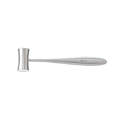 Miltex Lucae Bone Mallet with a cylindrical head and sleek metal handle, designed for surgical orthopedic use.