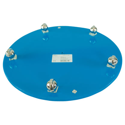 The Tumble Forms2 Scooter Board is a blue round platform with five swivel casters mounted on the underside.