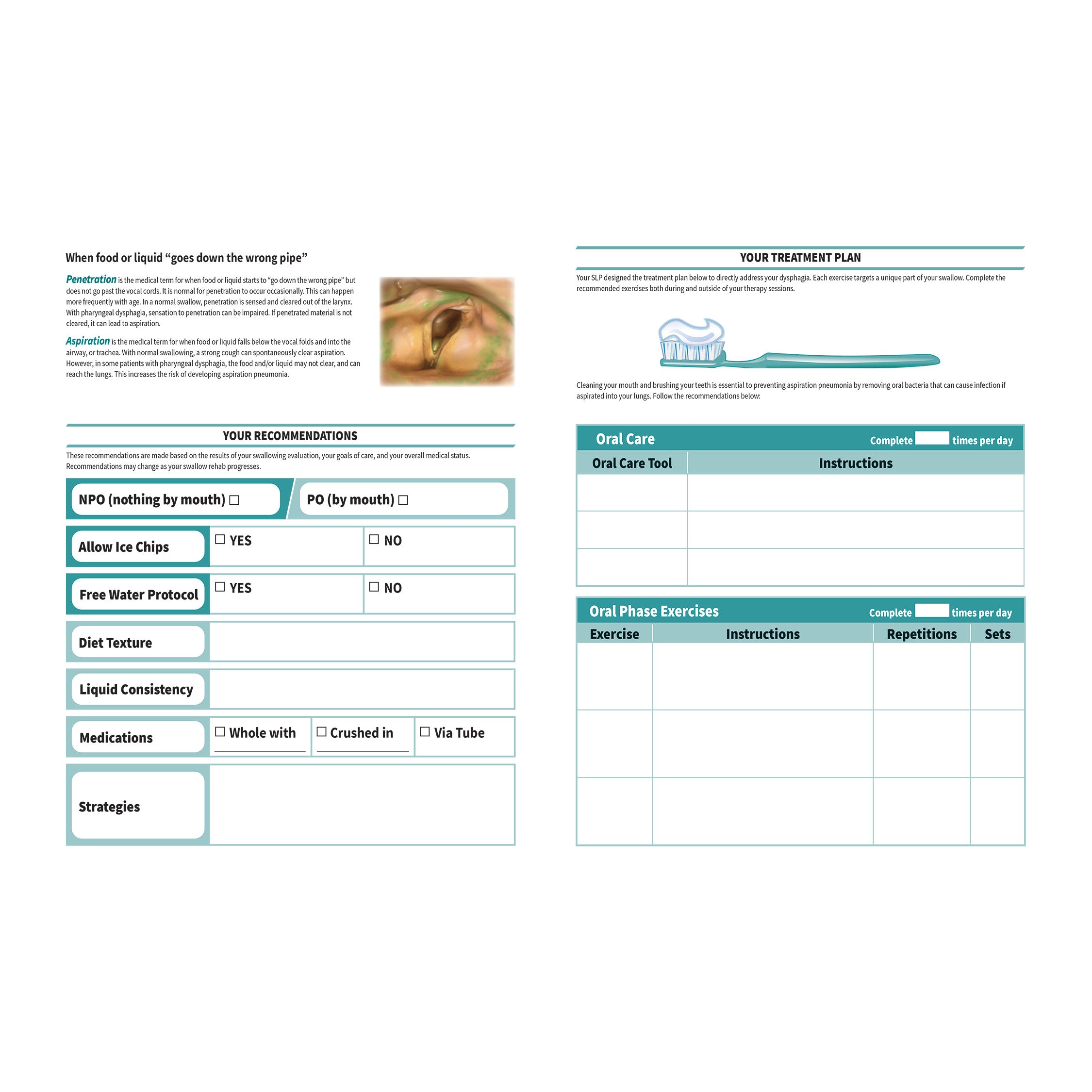 The AliMed Swallow Rehabilitation Guide outlines treatment plans, oral care, and exercises for managing swallowing difficulties.