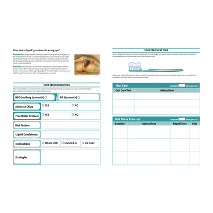 The AliMed Swallow Rehabilitation Guide outlines treatment plans, oral care, and exercises for managing swallowing difficulties.
