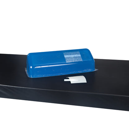 AliMed Gel Repair Kit with a blue gel pad and adhesive patch on a black surface, used for repairing gel-filled items.