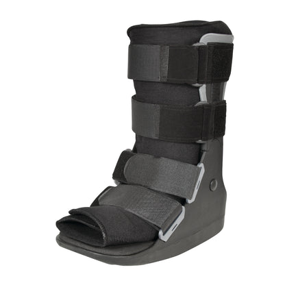 DARCO FX Pro Low Walker, a medical boot with adjustable straps for immobilizing and supporting the foot and ankle.