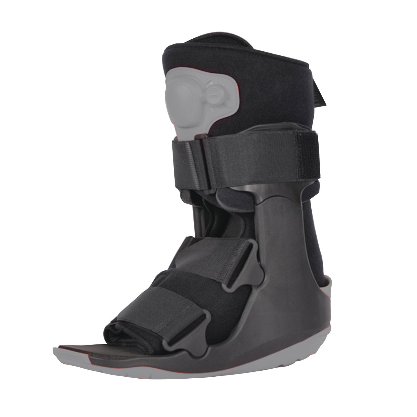 Ovation Medical Gen2 Short Pneumatic Walker Boot with adjustable straps and a cushioned interior for foot and ankle support.