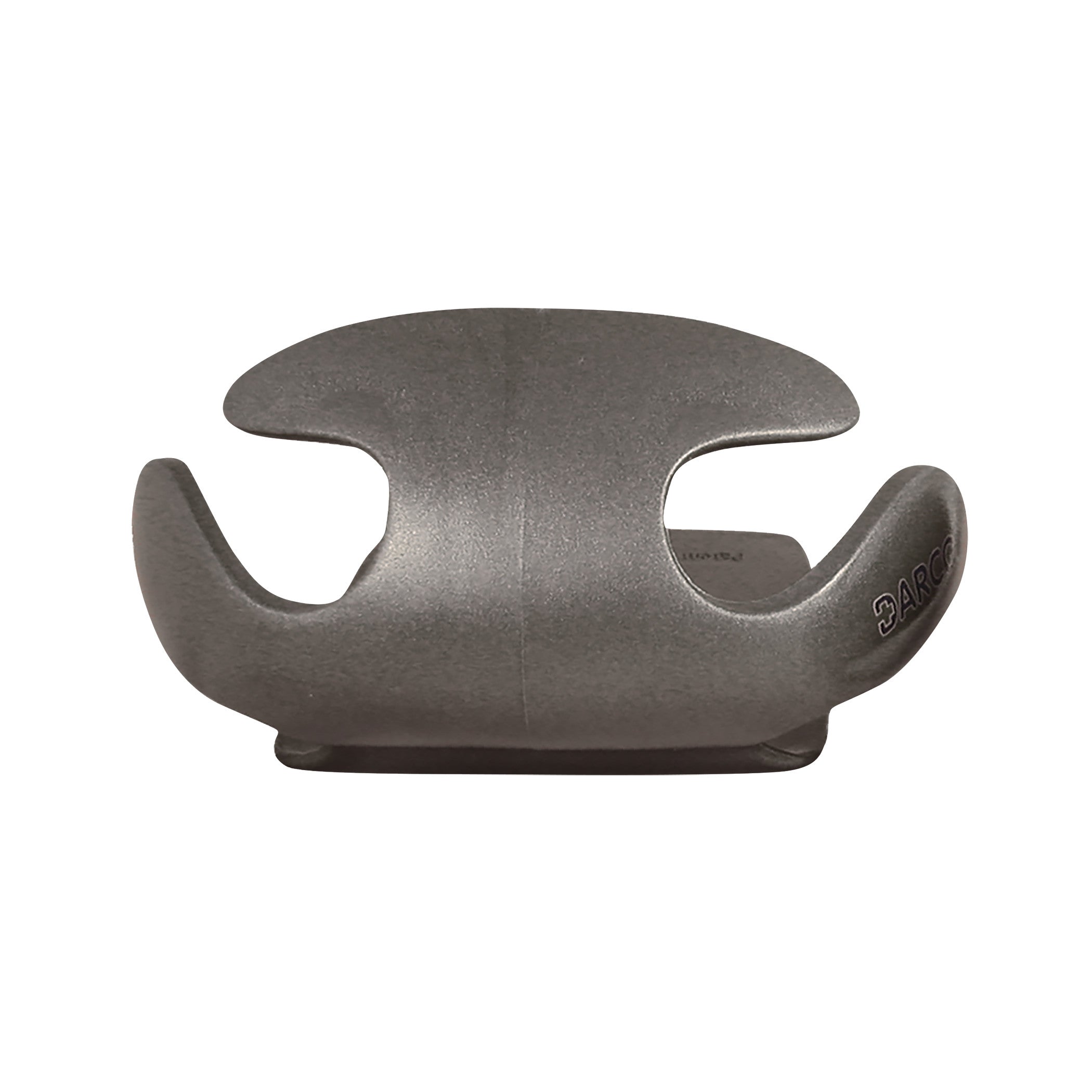 The DARCO Body Armor Toe Guard is a gray, curved protective device designed to shield toes, typically used on footwear.