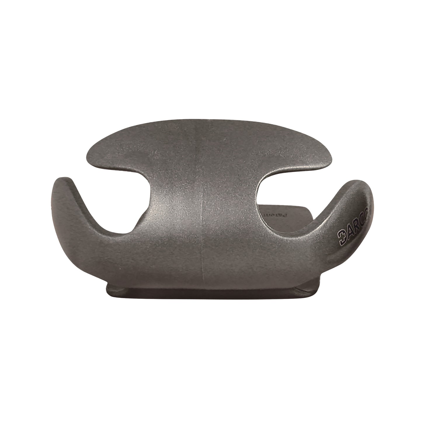 The DARCO Body Armor Toe Guard is a gray, curved protective device designed to shield toes, typically used on footwear.