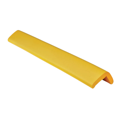 Yellow AliMed SoftEdge Edge Protector, featuring a long, curved design for cushioning and safety on sharp edges.