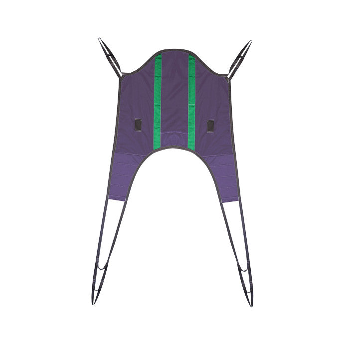 The Bestcare BestSling GLC Replacement Patient Sling is a purple sling with green accents and black straps designed for patient lifting.