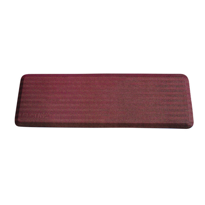 FLATMAT Bedside Fall Mat with a maroon color and textured surface, designed for placement alongside a bed to prevent falls.
