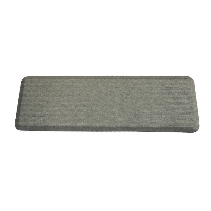 FLATMAT Bedside Fall Mat in gray with a textured surface, designed for placement beside a bed to prevent injury from falls.
