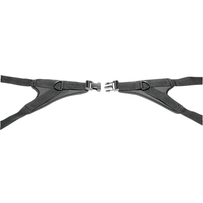 The Therafin Hip Stabilizing Belt is a black strap with adjustable buckles, designed for support and stability during movement.