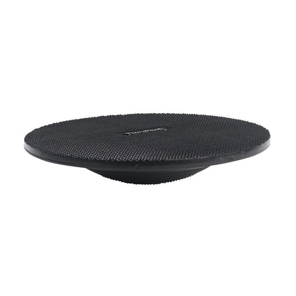 THERABAND Wobble Board and Rocker Board, a circular balance tool with a textured surface and rounded base for stability exercises.