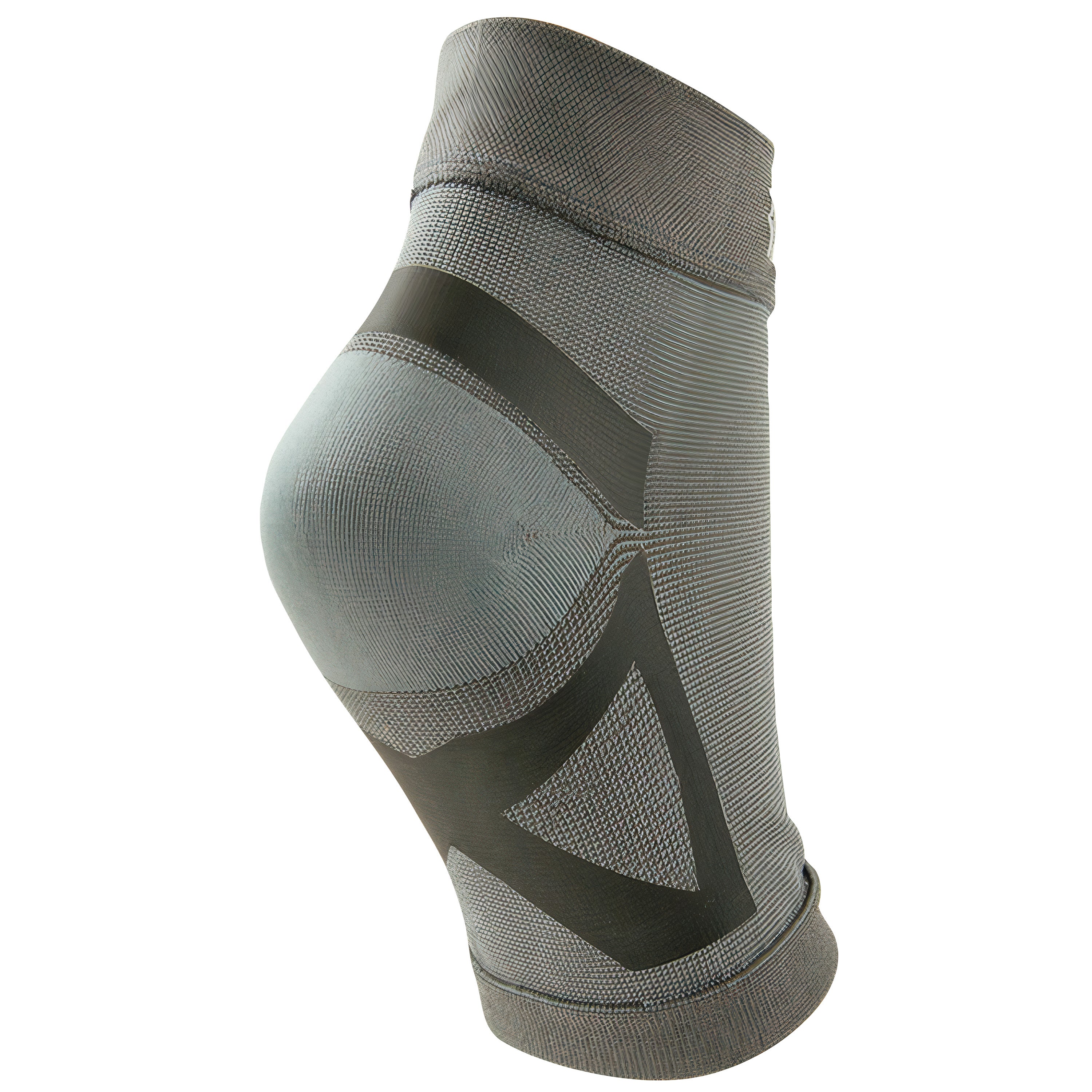 A Nice Stretch Total Solution PF Kit, depicting a gray ankle sleeve with black support bands for plantar fasciitis relief.