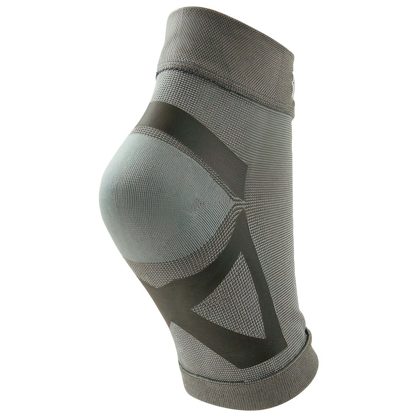 A Nice Stretch Total Solution PF Kit, depicting a gray ankle sleeve with black support bands for plantar fasciitis relief.