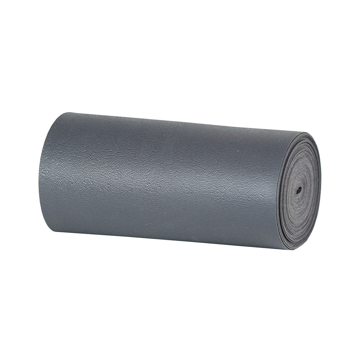 A roll of CanDo Sup-R Band Non-Latex Exercise Band in gray, shown on a white background.