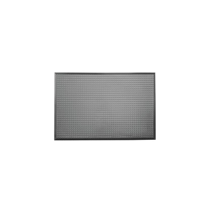 ERGOMAT Basic Smooth Anti-Fatigue Mat, featuring a textured surface with small hexagonal patterns, shown on a white background.