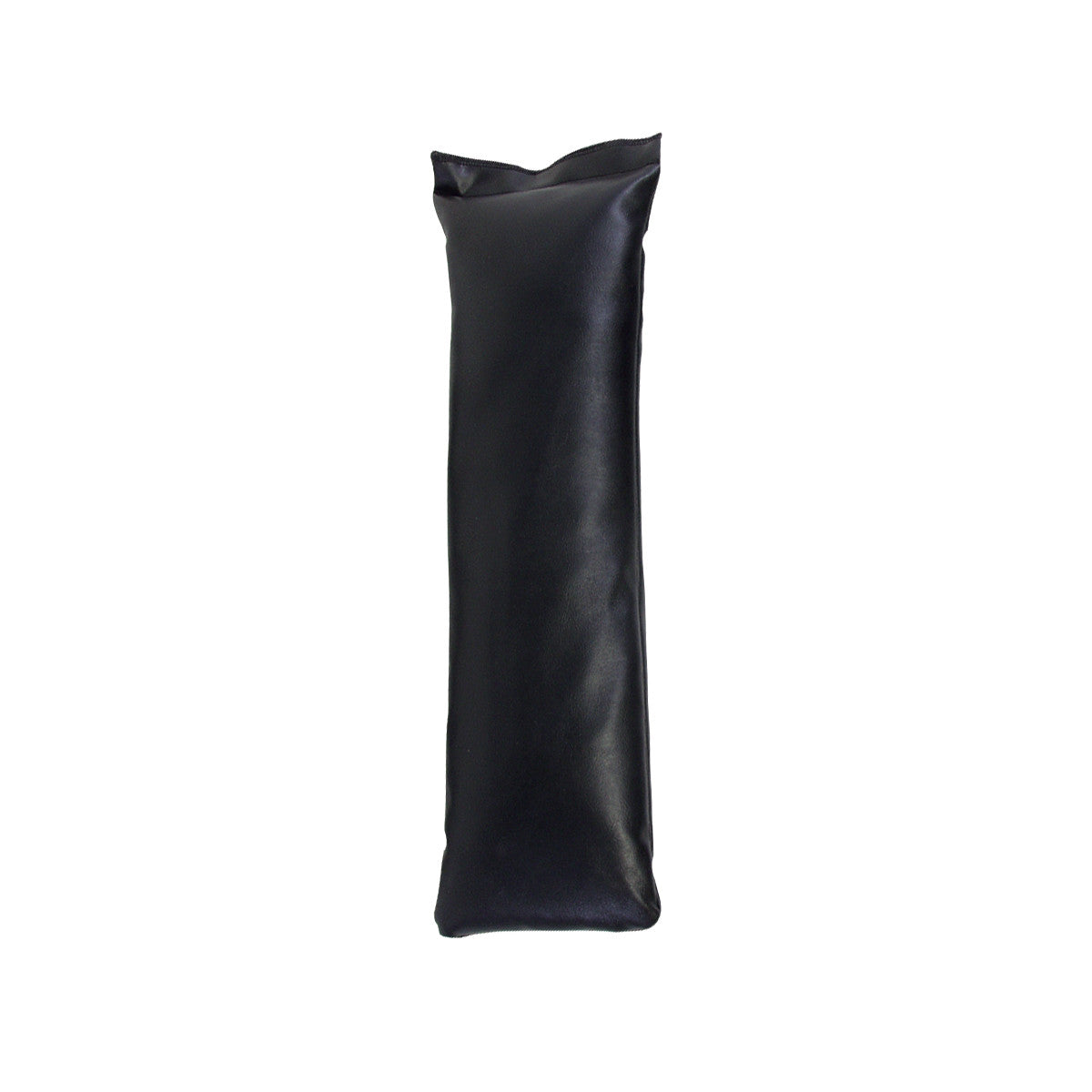 AliMed MR-Safe Sandbag in black, long and cylindrical shape, used for medical or therapeutic purposes.