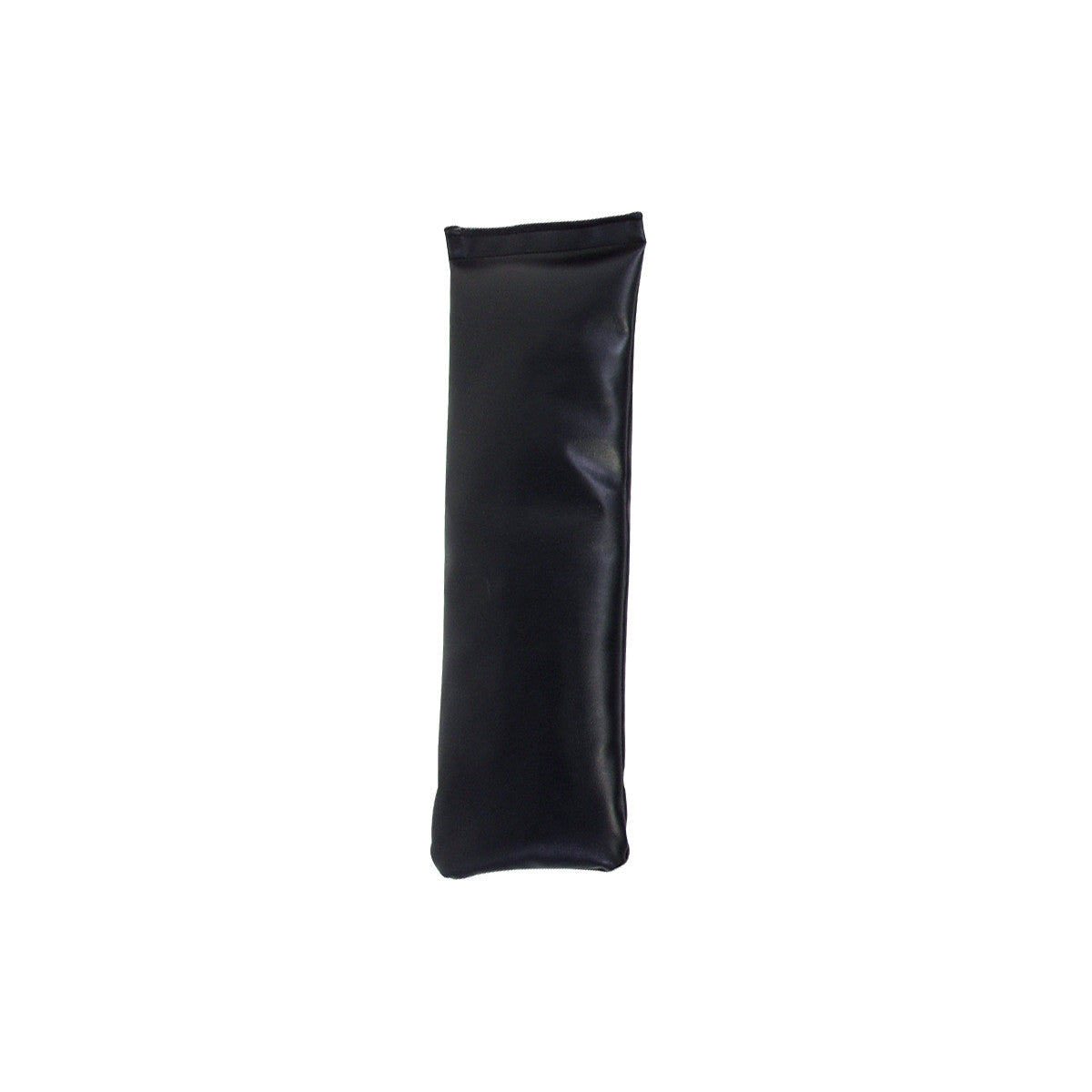 The AliMed MR-Safe Sandbag is shown as a black, rectangular pouch with a smooth surface, used for medical or therapeutic purposes.