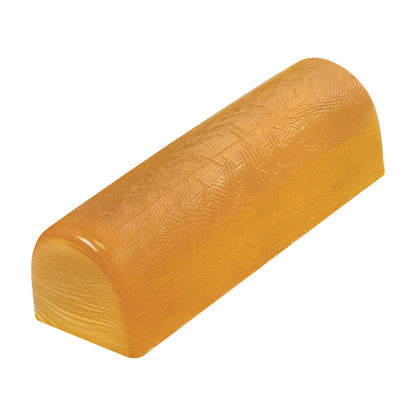 AliMed AliGel Chest Roll, an amber-colored, semi-cylindrical support used for positioning patients during medical procedures.