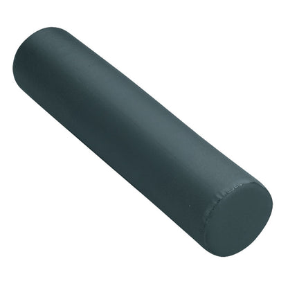 A dark cylindrical foam support known as the AliMed Positioning Roll is shown against a plain, white background.