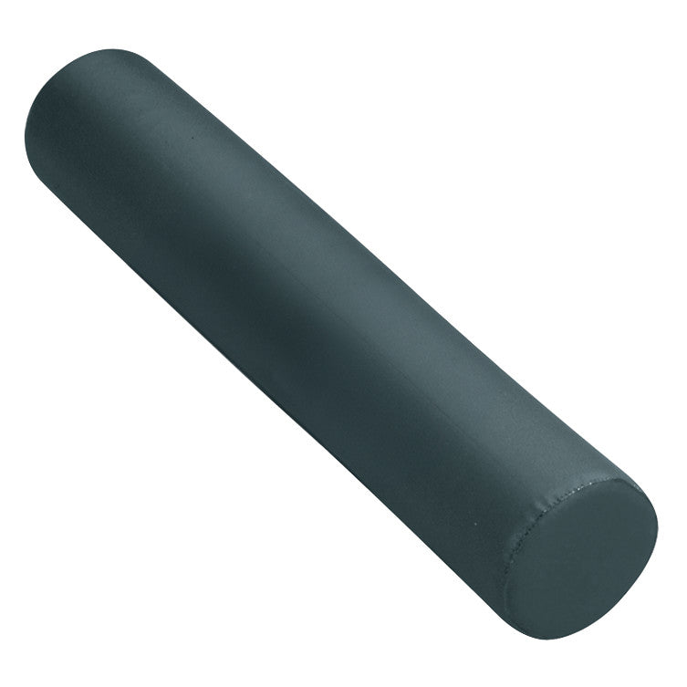 A dark gray cylindrical AliMed Positioning Roll, used for medical support or patient positioning, isolated on a white background.