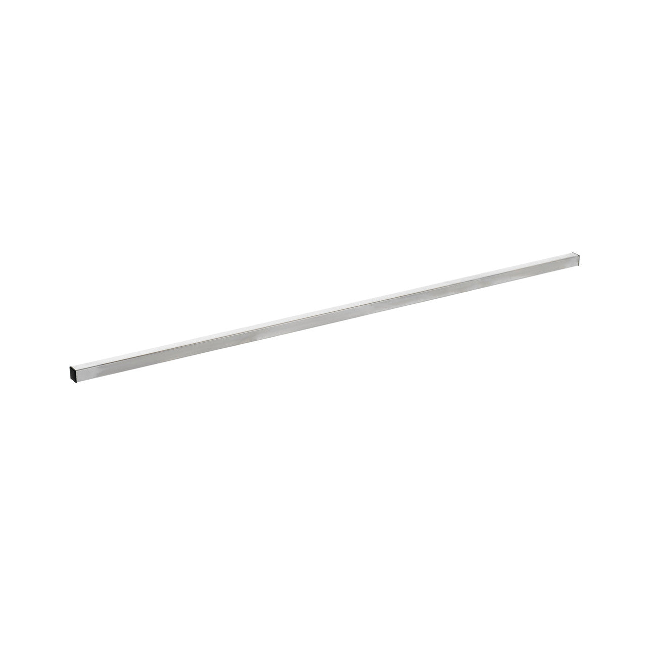 A long, thin metal bar labeled "Additional Support for Metro High Profile Sterile Wrap Rack" on a white background.