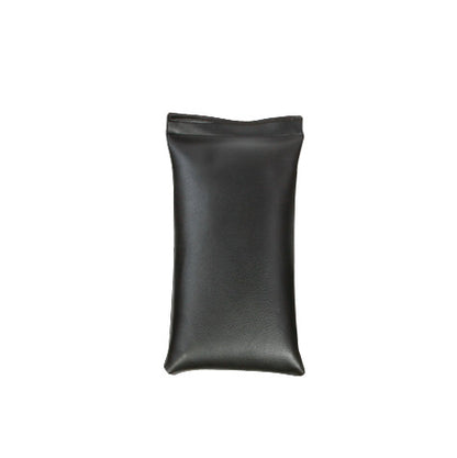 A black AliMed Standard Sandbag with a soft, rectangular shape and a sealed top, designed for medical or therapeutic use.