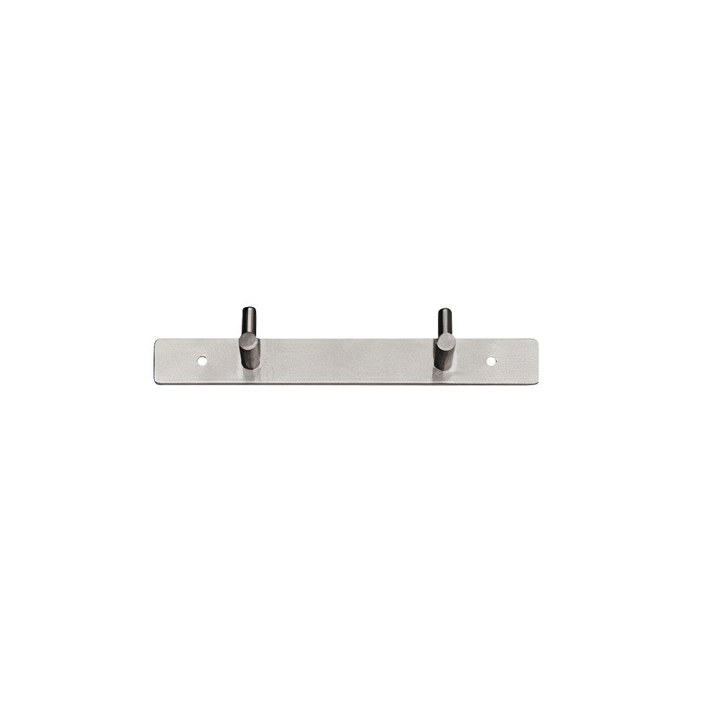 AliMed Stainless Steel Patient Shifter Hanger with two hooks on a horizontal metal bar, designed for wall mounting.