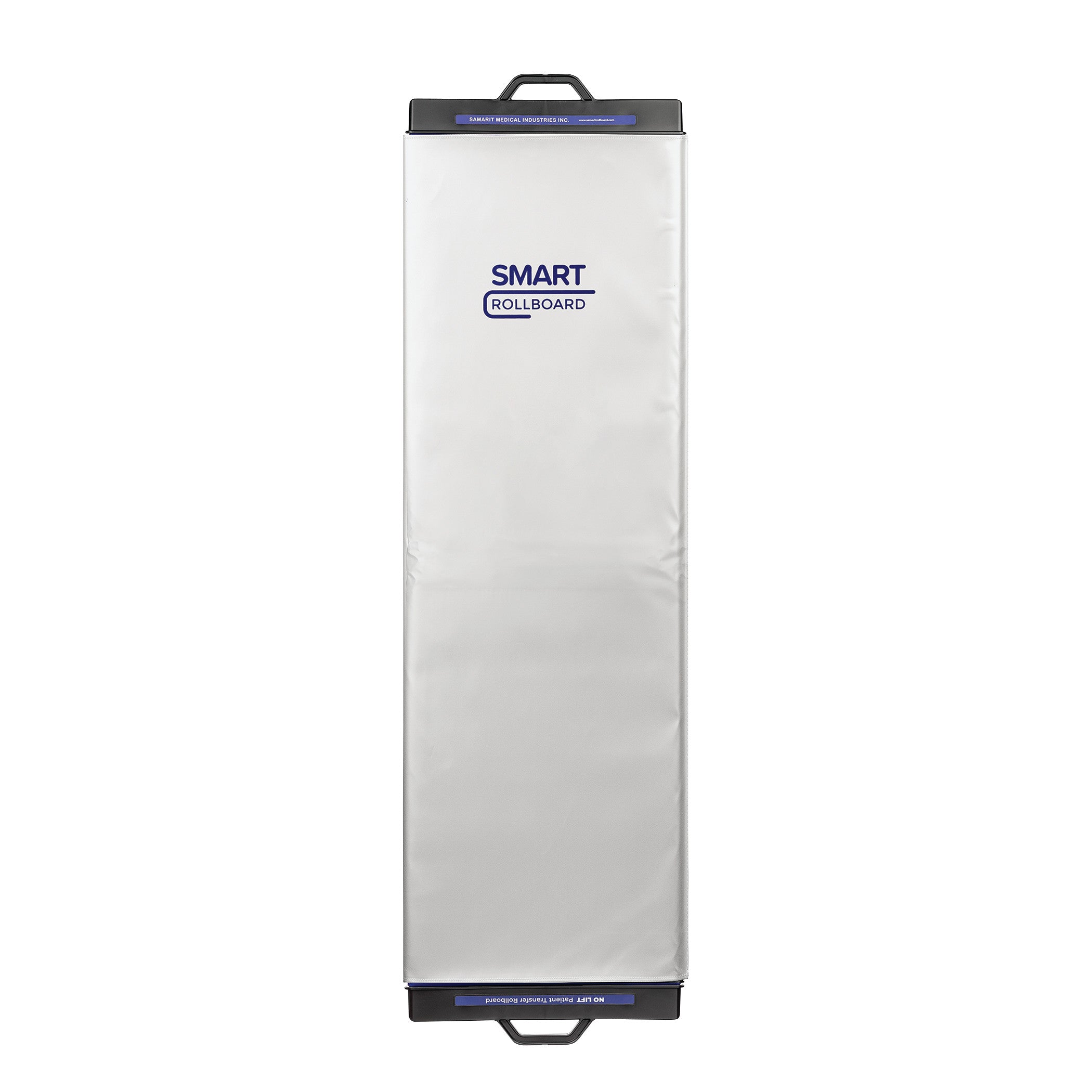 The SAMARIT SMART Rollboard is a rectangular medical transfer device with handles, designed for easy patient movement.