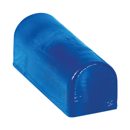 AliMed AliBlue Gel Chest Roll, a curved blue gel support device, is used for patient positioning during medical procedures.