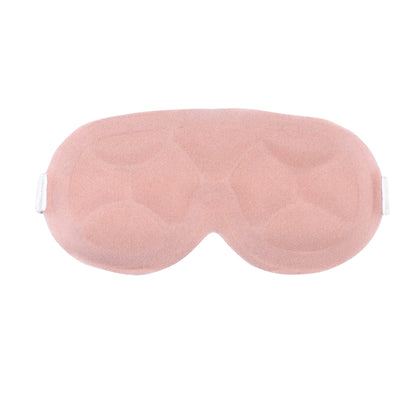 The Xena Therapies Opal Cool Eye Mask is pink with a quilted pattern and has adjustable white straps on the sides.