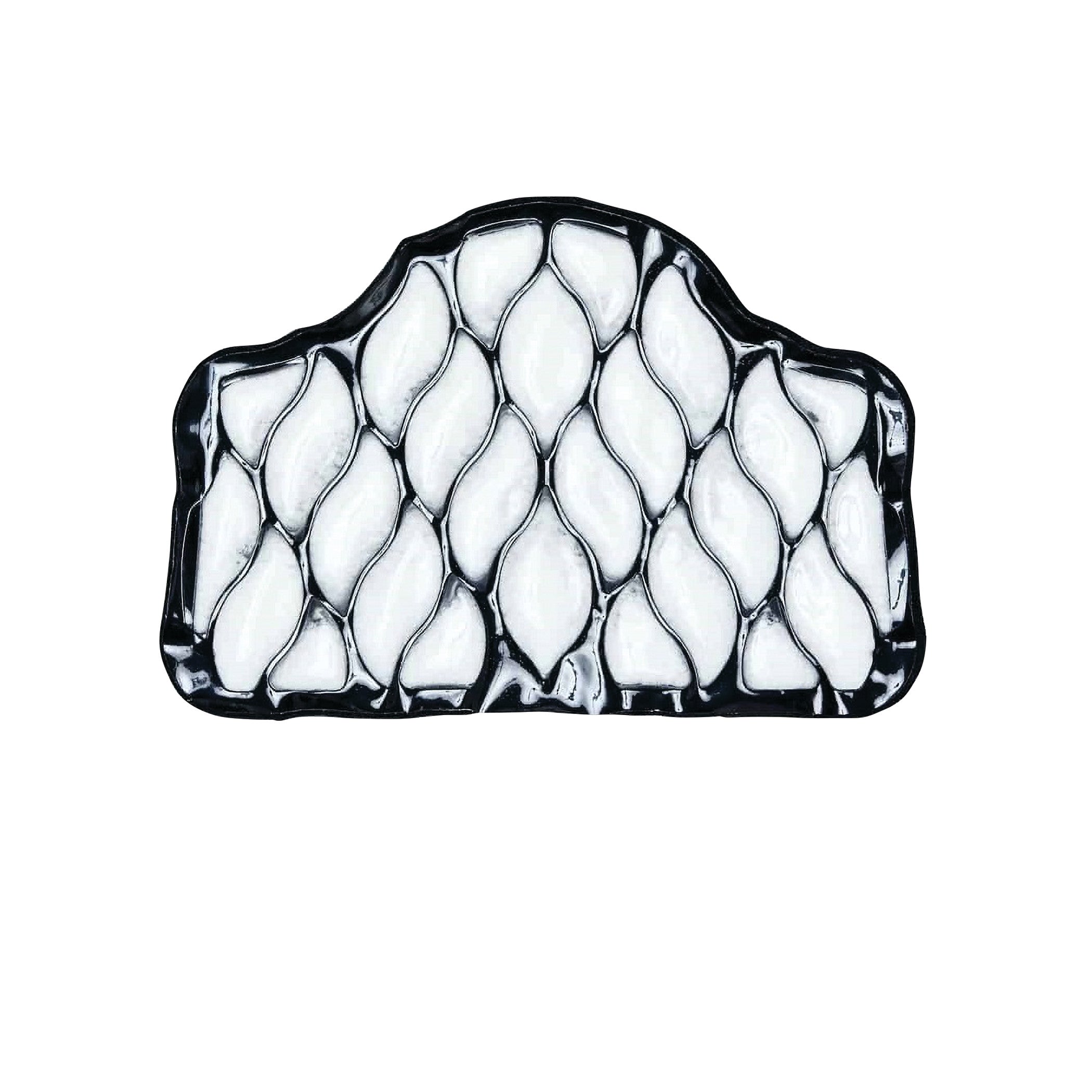 Xena Therapies Onyx Cool Back/Hip, an ergonomic gel pad with a textured design for targeted cool therapy.