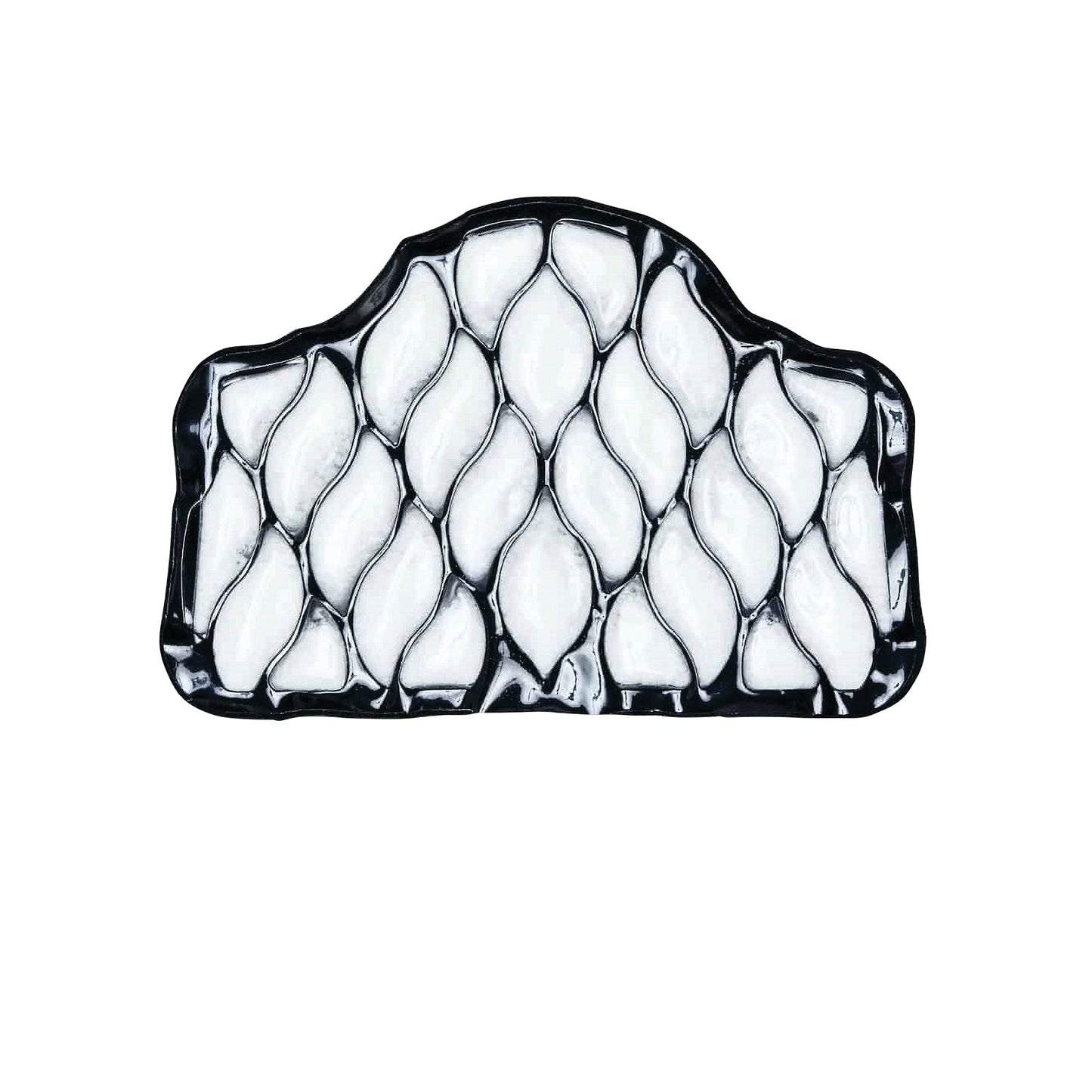 Xena Therapies Onyx Cool Back/Hip, an ergonomic gel pad with a textured design for targeted cool therapy.