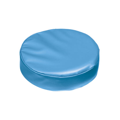 A blue AliMed Vinyl-Covered Head Disc, round and cushioned, designed for comfortable head support.