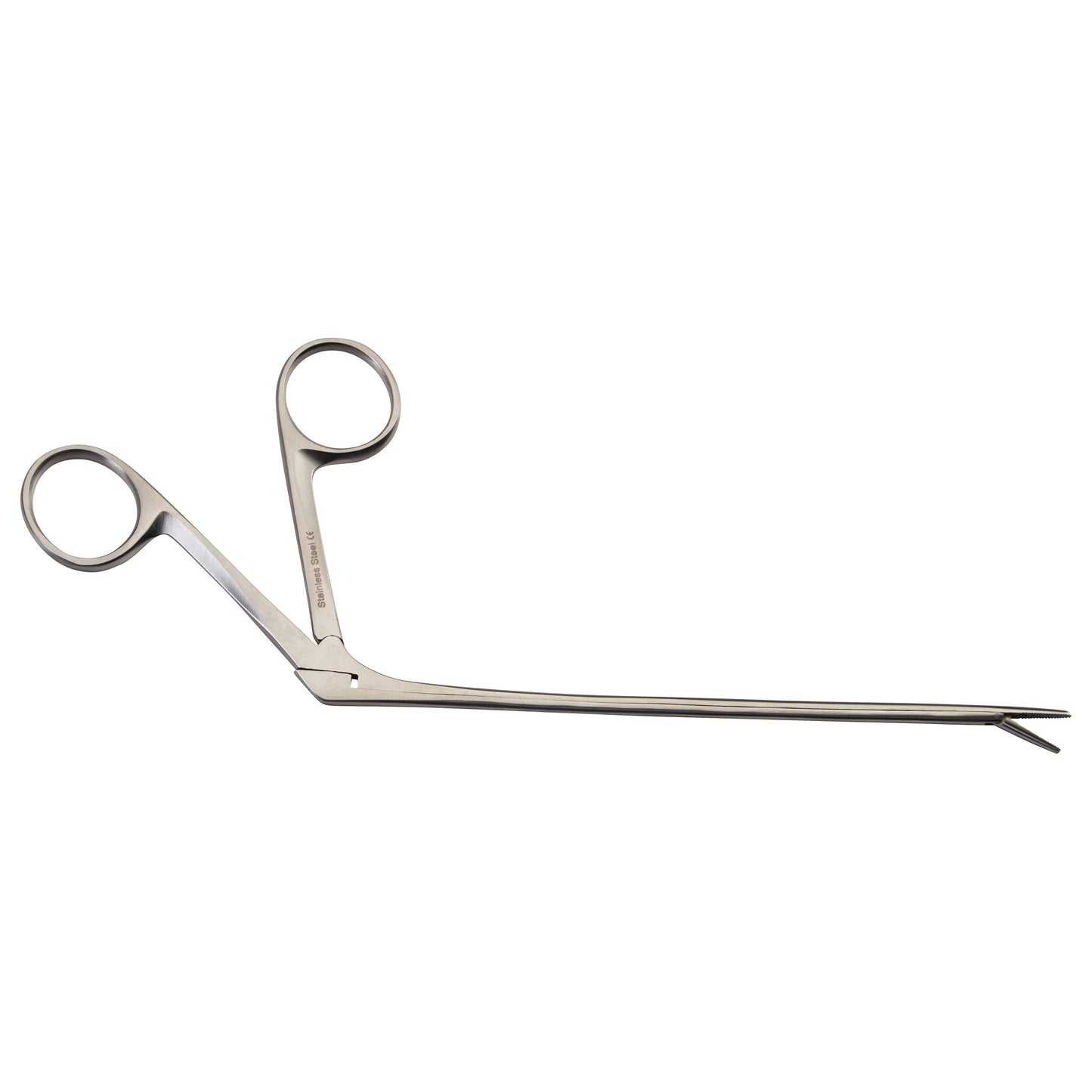 Hartman Alligator Ear Forceps are metal surgical instruments with scissor-like handles and long, narrow jaws for medical procedures.